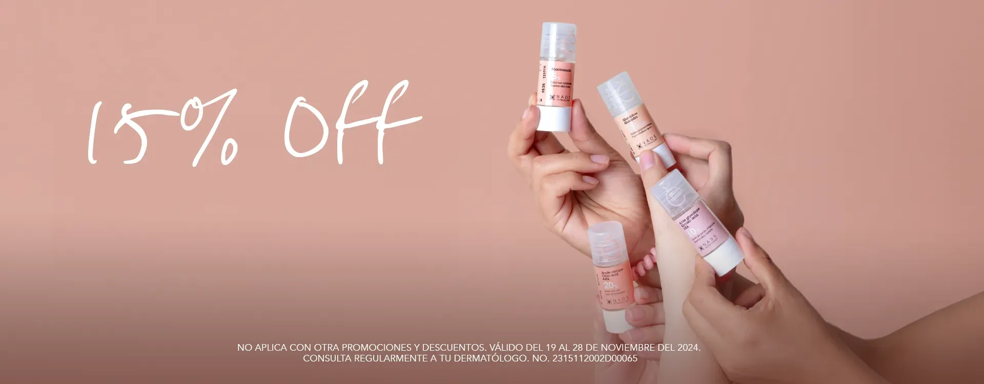 15% off en productos seleccionados