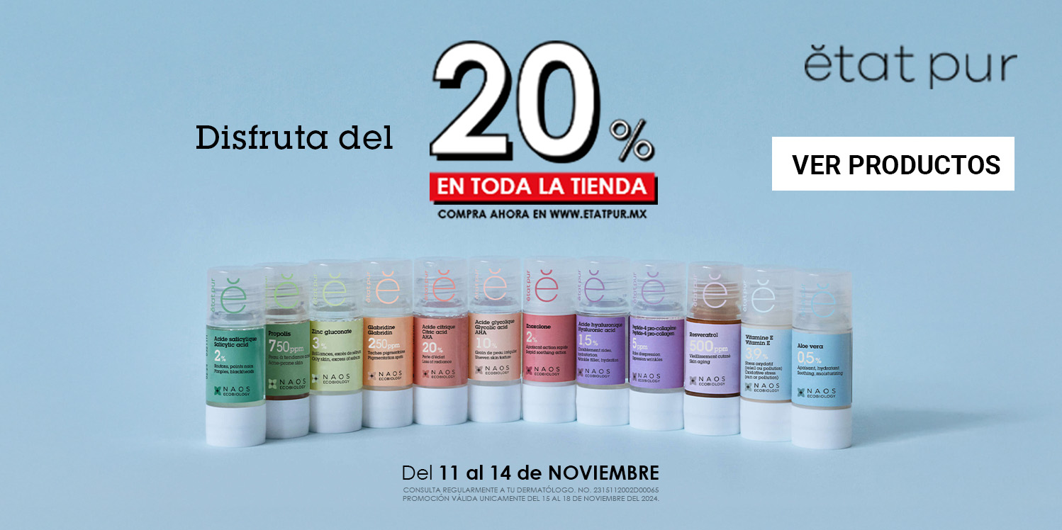 Disfruta de un 20% de Descuento en toda la tienda en Línea de Etat Pur.